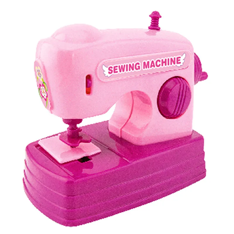 Sewing machine Розовая бытовая техника для детей, игрушка для ролевых игр, тостер, пылесос, плита, Обучающие кухонные игрушки, набор для детей, игрушки для девочек - Цвет: Sewing machine