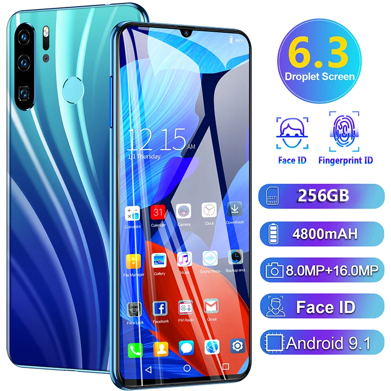 P40PRO 6.3 inch fingerprint full-screen Android