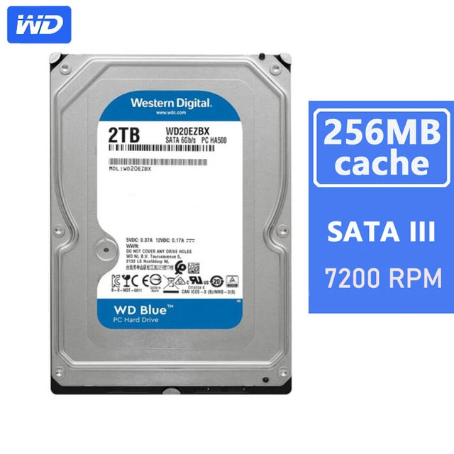 Western Digital Wd 2tb Wd Blue Pc Hard Drive Internal Hdd 7200 Rpm 256 Mb  Cache 3.5" Wd20ezbx - Hard Disk Drive - AliExpress
