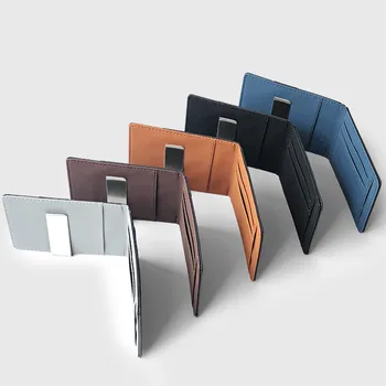 

Men Fashion Short Style Multi-Card Card Holder Wallet Frosted Fabric Card casualmulti-function card bag folding Holder Bag