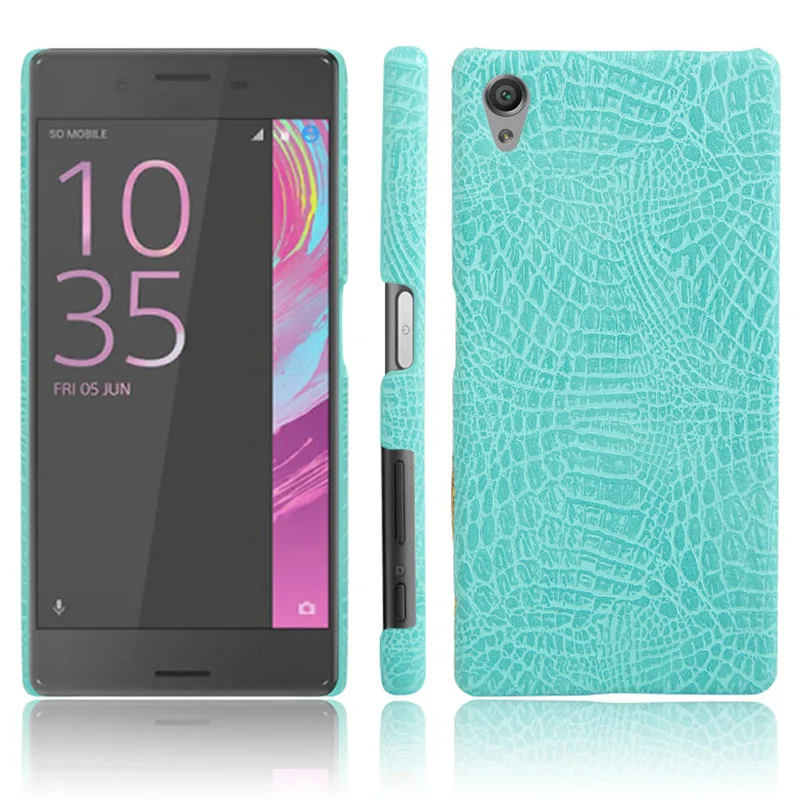 Green Для sony Xperia X чехол жесткий крокодил чехол для телефона из искусственной кожи для sony Xperia X Dual F5121 F5122 чехол 5,0 - Цвет: Green