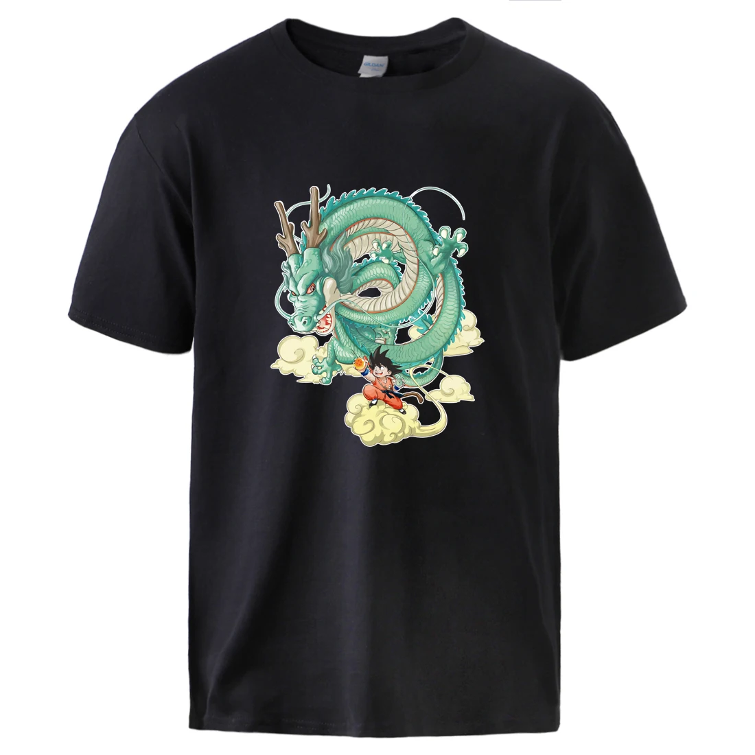 

Fashion Cartoon Gragon Print T shirt Summer Short Sleeve Cotton T-shirt Man High Quality Cotton Tee shirt Plus 3XL Mens Clothing