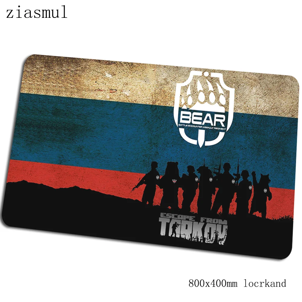 Побег из tarkov коврик для мыши 80x40 см игровой коврик для мыши с изображением аниме большой офисный ноутбук с алюминиевым корпусом стол коврик популярные padmouse игры pc gamer коврики - Цвет: Size 800x400x2mm