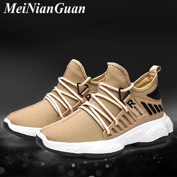 

Summer Men's Sneakers Jogging Shoes Sport Men Black Running Shoes Men Breathable Shoes Man Sports Lace Up Training Footwear B4