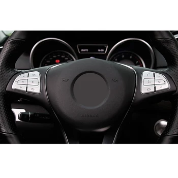 

Interior Button Cover Trim Steering Wheel Parts For Mercedes-Benz GLE W166/Coupe C292 2015-2017 Replacement Set ABS Car