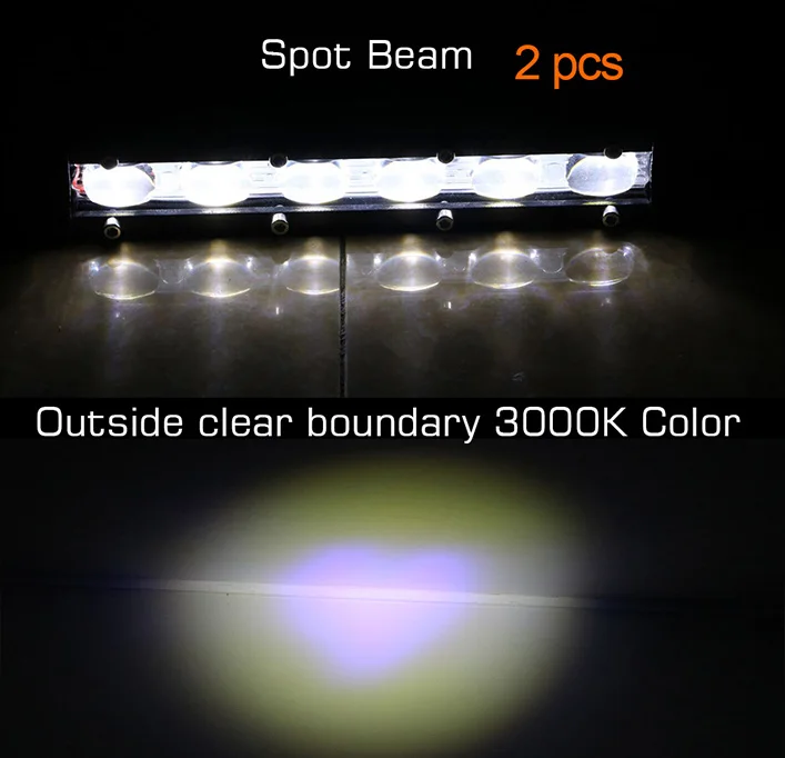 2 шт. 6D 7 дюймов 12 В светодиодный рабочий Автомобильная световая балка прожектор лампа для вождения противотуманных фар внедорожный для Ford Toyota SUV 4WD светодиодный фонарь рабочий свет - Цвет: 2PCS