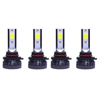 

4Pcs Mini 1400W LED Headlight Bulbs Conversion Kit FOG Driving Light Hi-Low Lamps DRL 6000K White-Plug and Play - 2pcs 9005 & 2P