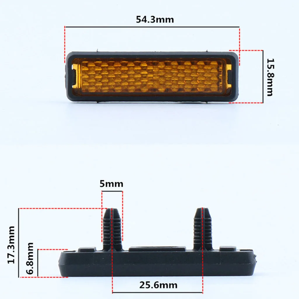 10Pcs Bicycle Pedal Reflector Safety Night Cycling Reflective Bike Accessories