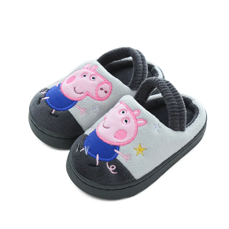 Новое поступление, Peppa Pig Limited, зимние, Осенние, всесезонные домашние Нескользящие хлопковые тапочки с мягкой подошвой, детские игрушки - Цвет: 5