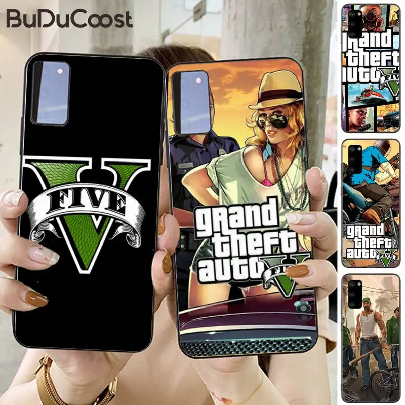 HNBLJ rockstar gta 5 Grand Theft чехол для телефона Samsung Galaxy S10 Plus S10E S6 S7 edge S8 S9 S10lite S20 Ultra |