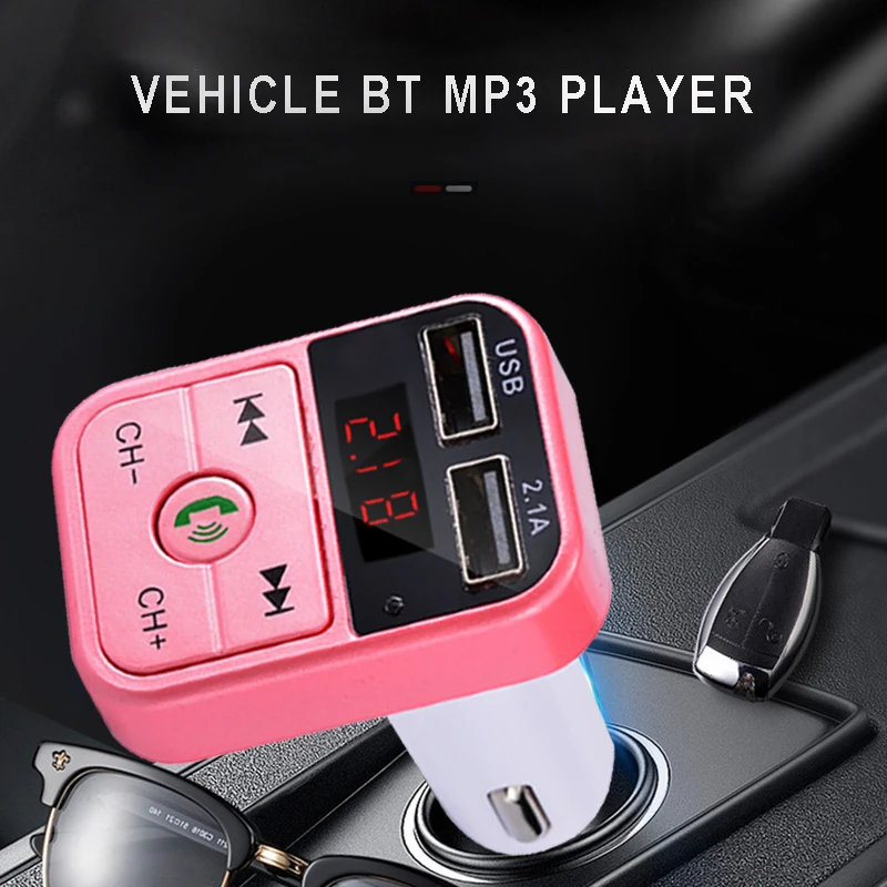 Универсальный автомобильный прикуриватель, bluetooth, fm-передатчик, mp3-плеер, двойное USB зарядное устройство для смартфонов, Аксессуары для мобильных телефонов