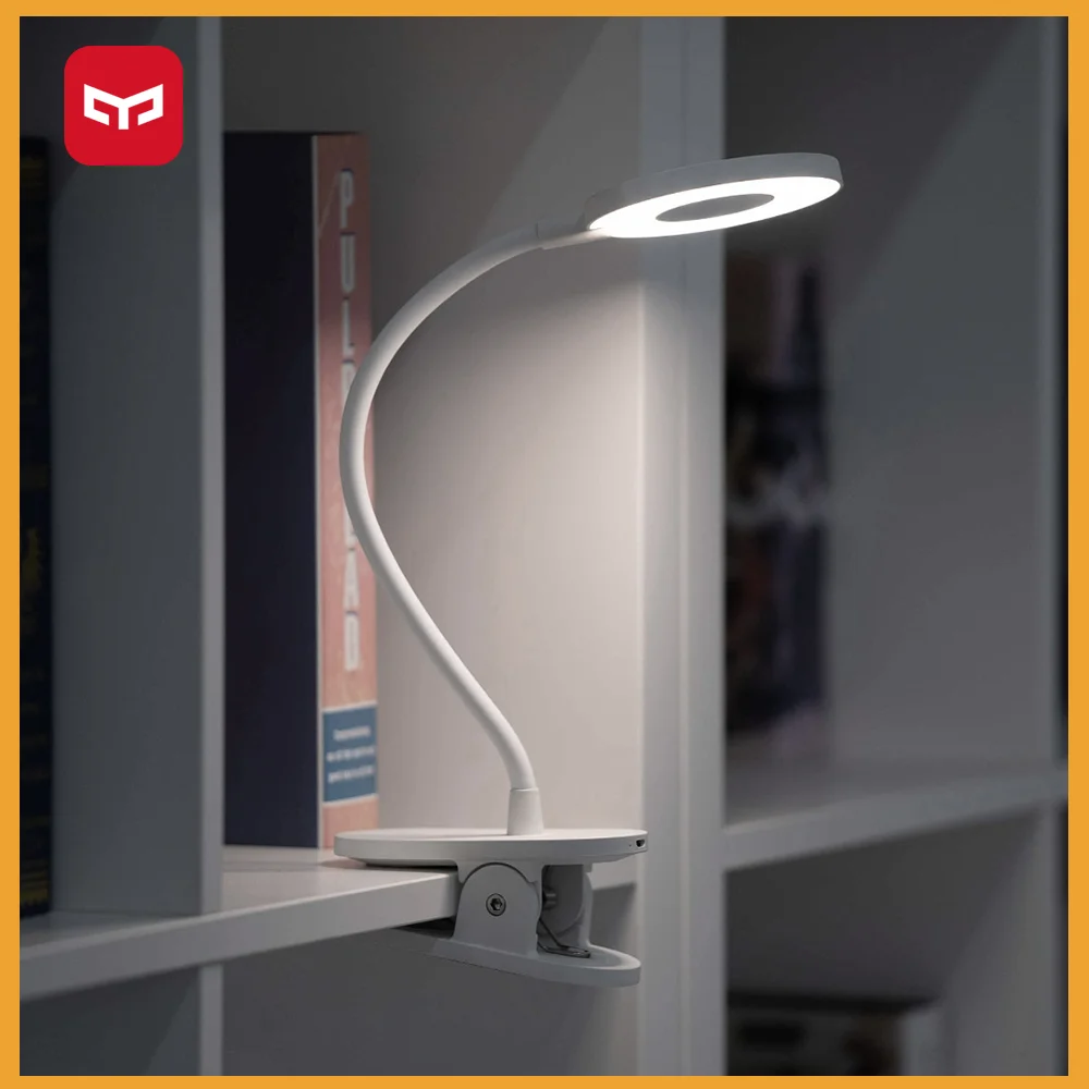 Yeelight 5W LED USB Charging Clip Table Light Third Gear Dimming Desk Lamp Smart Clamp On Lights 14hours Standby for Read | Лампы и