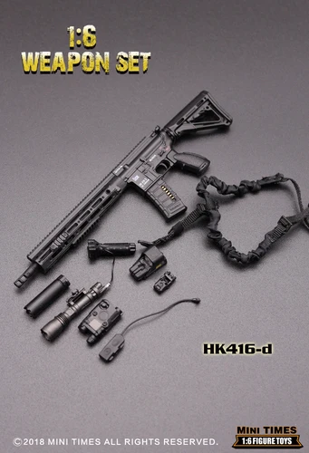 1/6 весы мини-игрушки 1/6 HK416 серии M4 винтовка оружие Модель игрушки для 1" фигурки аксессуары коллекции игрушки - Цвет: HK416D