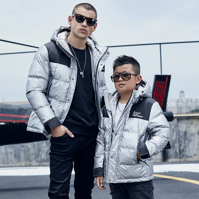 

Winter New Style Cotton-padded Clothes Men's Fashion Hooded Cotton-padded Jacket Thick Men Mixed Colors Down Jacket Coat