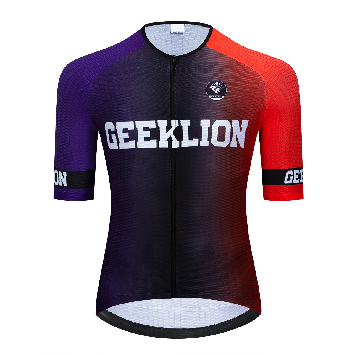Geeklion, короткий рукав, Aero Fit, Велоспорт Джерси, PRO, велосипедная команда, Майо, дышащая одежда для велосипеда - Цвет: Красный