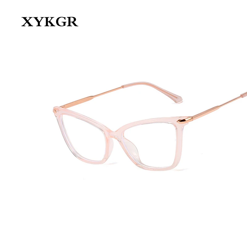 XYKGR, модные кошачьи глаза, большая оправа, анти-синие очки, женские очки TR90, высокое качество, оправа для очков, женские оптические очки для компьютера
