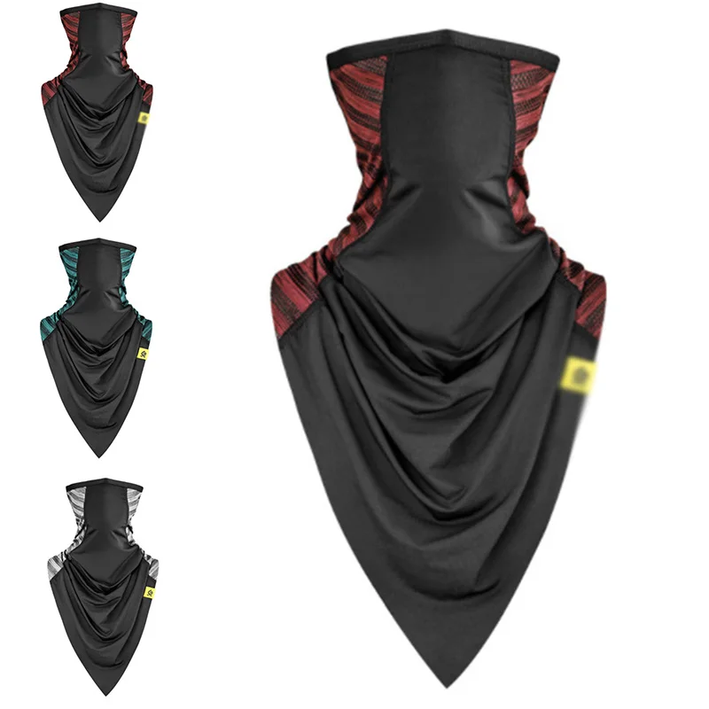 Cooling Feeling Face Mask Cover Headscarf Breathable Sun Protection Sweat Absorb