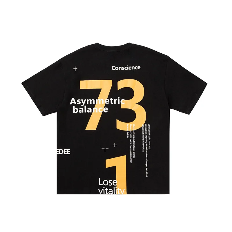 

UNCLEDONJM Number Print Street Fashon T-shirt Men/Women 2020 Summer Crew Neck Men's Tshirt Cotton Hip Hop Tee be-2005