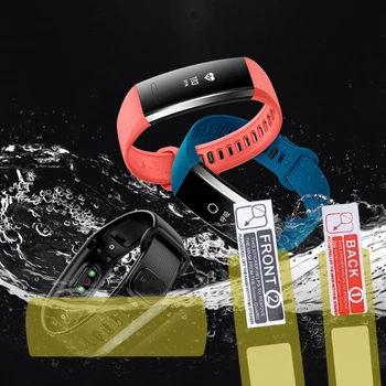 

2 Pcs Anti-Scratch TPU Clear Protective Film Full Coverage Screen Protector For Huawei Honor Band 3 Smart Wristband 10166
