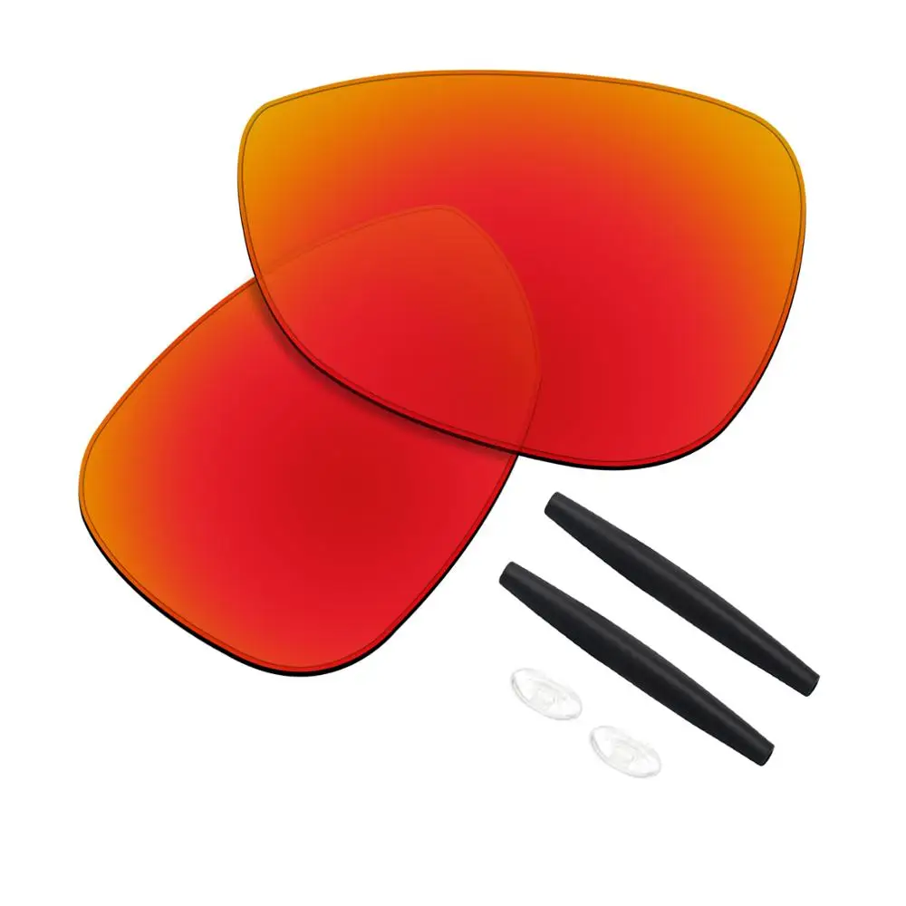 Fire Red and Kit SmartVLT производительность поляризованные Сменные линзы и резиновый комплект для солнцезащитных очков Oakley Crosshair 1,0(2005)-несколько вариантов - Цвет линз: Fire Red and Kit