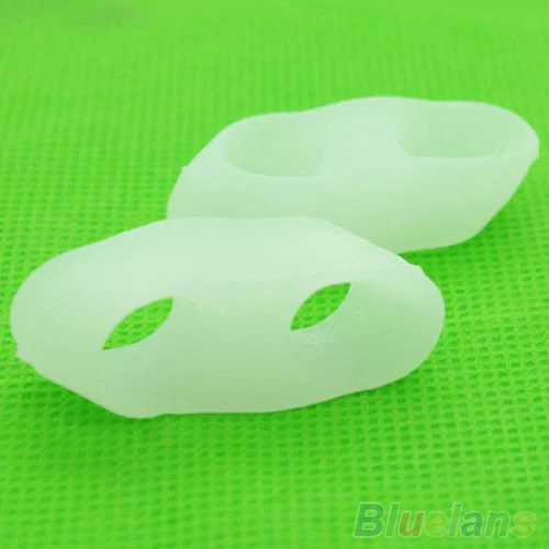 1 Pair Silicone Gel Tail Toe Orthotics Straightener Separator Toe Protector Little Finger Bunion Corrector Pain Relief