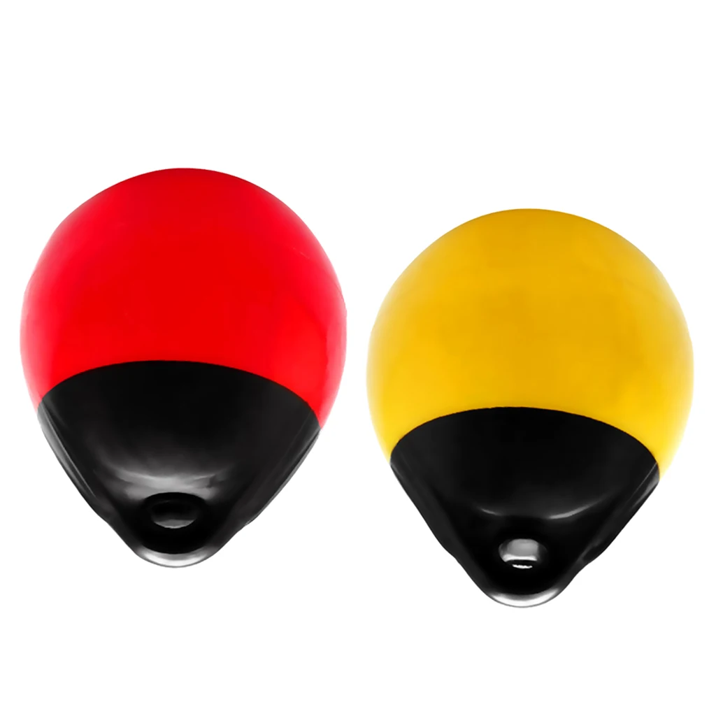 2pcs Round Inflatable Boat Fender Ball Marine Mooring Buoy, PVC Dock Bumper Shield Protection, Red and Yellow 2pcs Round Inflatable Boat Fender Ball Marine Mooring Buoy, PVC Dock Bumper Shield Protection, Red and Yellow