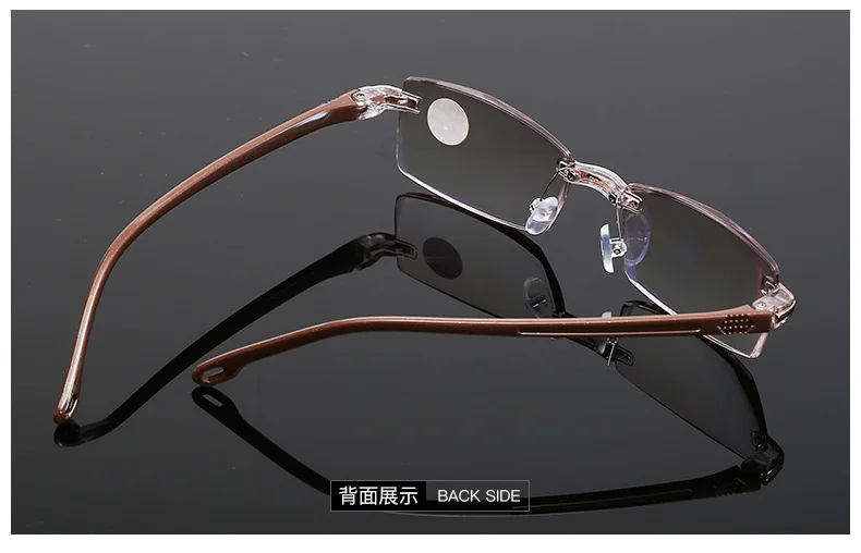 BEGLEITET новые женские мужские деловые очки модные безрамные алмазные обрезки анти-синие очки для чтения