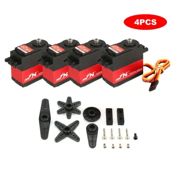 

4PCS JX PDI 6221MG 20KG 4.8V-6V Large Torque 360 Degree Digital Servo For 1/10 1/8 RC Car Boat Spare Parts Accessories