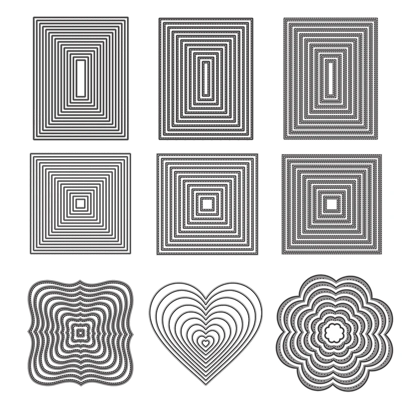 Versatile Metal Cutting Dies for DIY Scrapbooking and Crafts