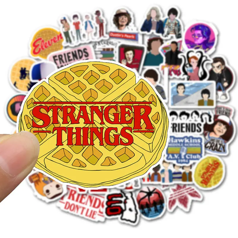 50 шт./упак. Stranger Things стикер для ноутбука s Водонепроницаемый чемодан скейтборда