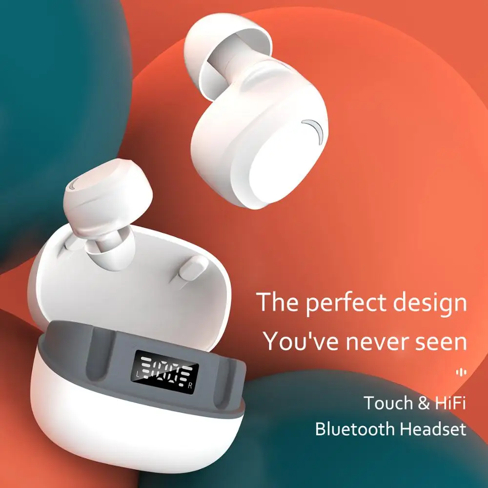 Powerful Bass Bluetooth Earphone TWS Headset with Mic Earbuds Wireless Earphones Gaming | Электроника