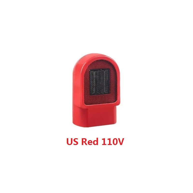 US Red 110V Электрический нагреватель настольный мини-комнатный портативный вентилятор обогреватель Быстрый энергосберегающий зимний PTC нагреватель керамическое нагревательное оборудование - Цвет: US Red 110V