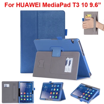

Screen Protector + Stand Case For HUAWEI MediaPad T3 10 AGS-L09 AGS-W09 Handrest Holder Bag Honor Play Tablet 2 9.6 inch Shell