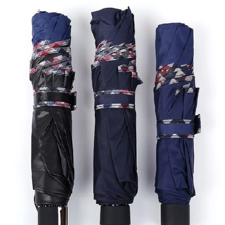 

Extra-large Three-fold Umbrella Advertising Umbrella All-Weather Umbrella Business Gift Umbrella Covered Edge Parasol Customizab
