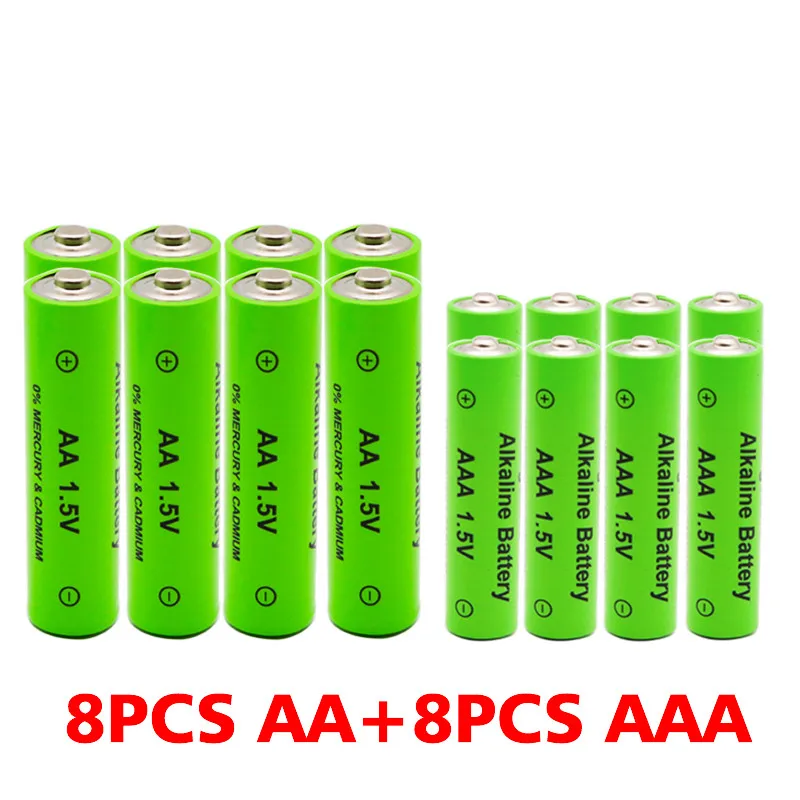 AAA + AA перезаряжаемая 1 5 V 3000mah-1 2100mAh щелочная батарея игрушка-фонарик watch MP3 плеер