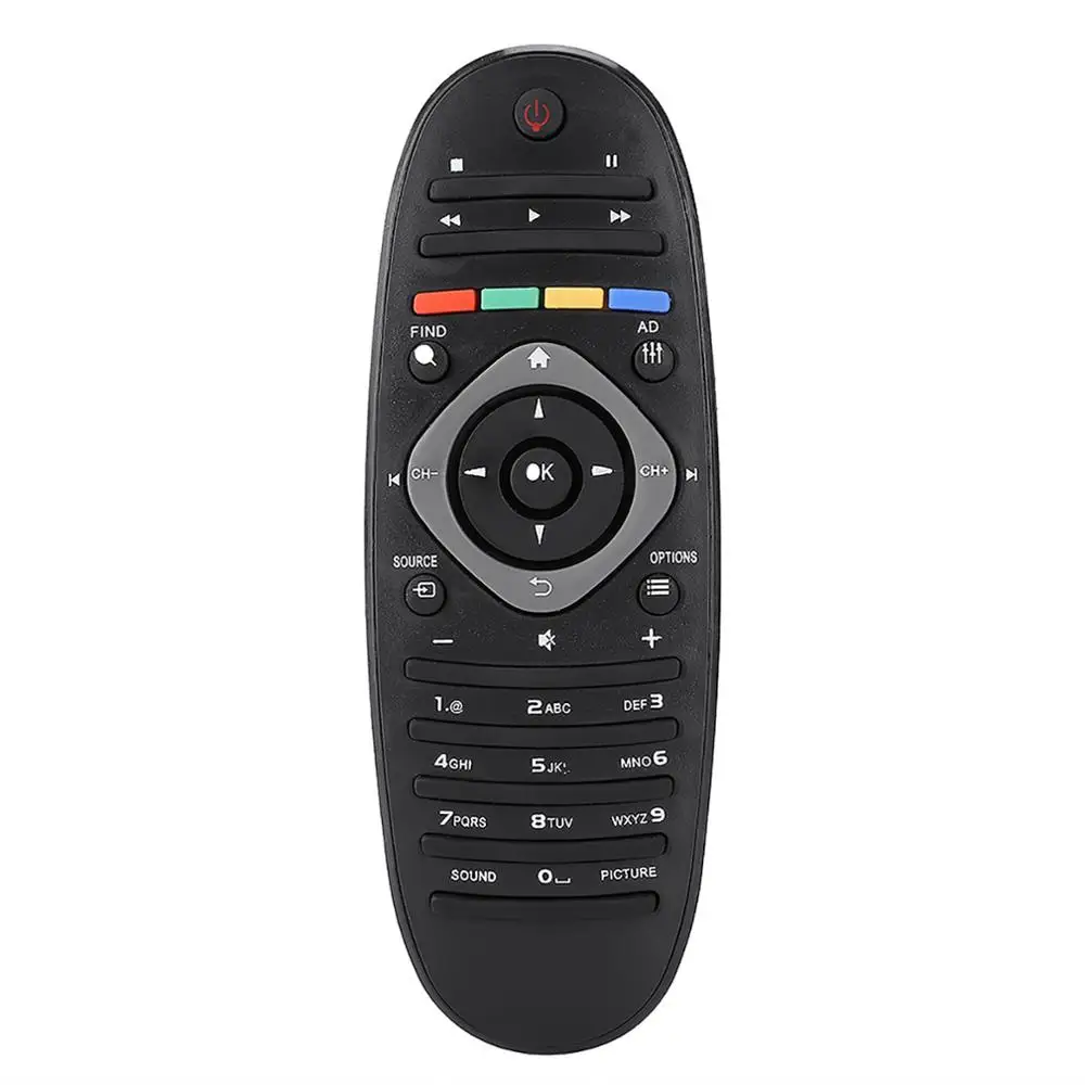 Черный Сменный пульт дистанционного управления для телевизора Philips TV / DVD AUX 2018