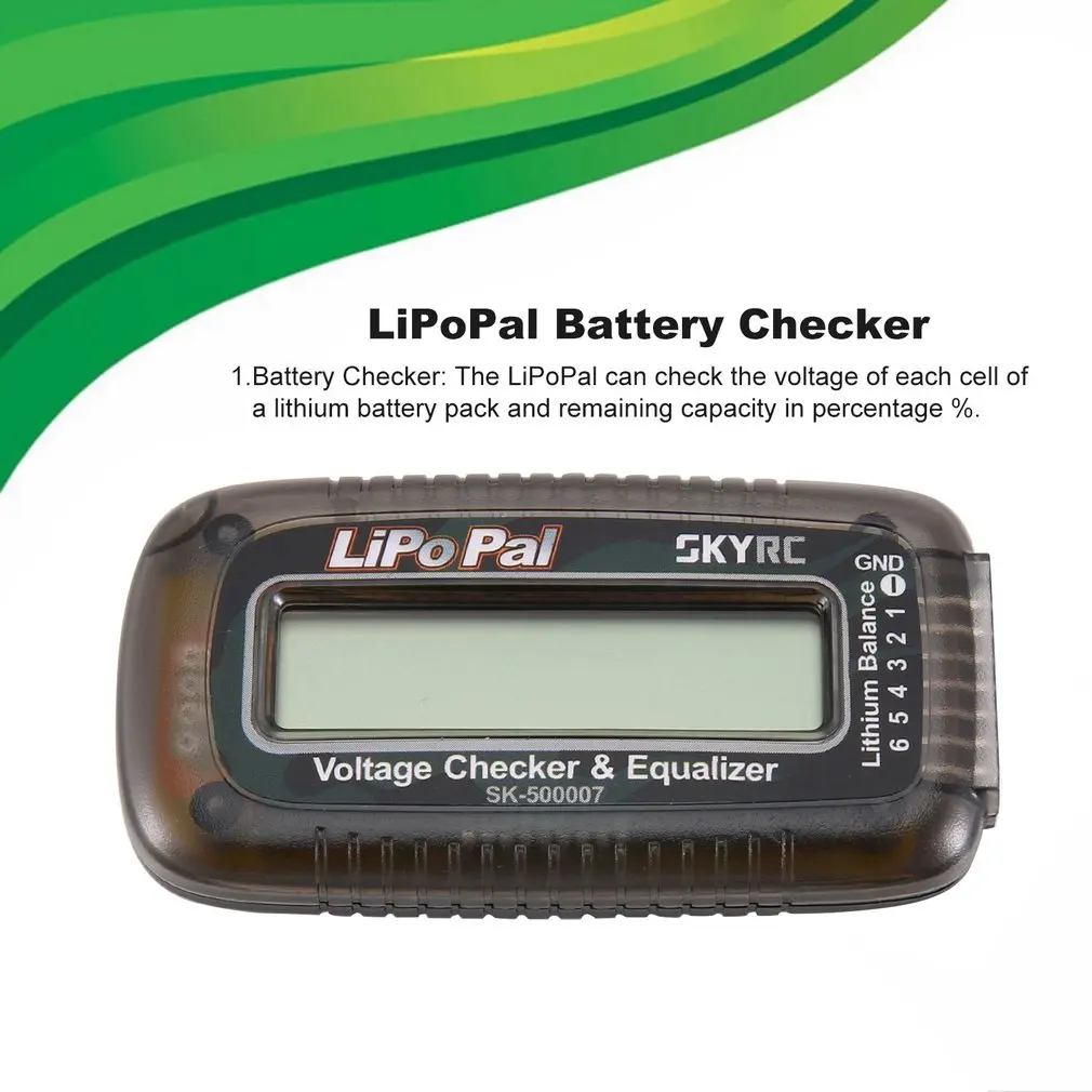SKYRC LiPo Pal LiPO Battery Checker Self Voltage Balancer Lithium Battery Pack Check And Remaining Capacity
