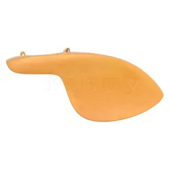 

Yibuy 140x58.2x64mm Boxwood Side Mount Violin Chinrest for Beginner Wood Color
