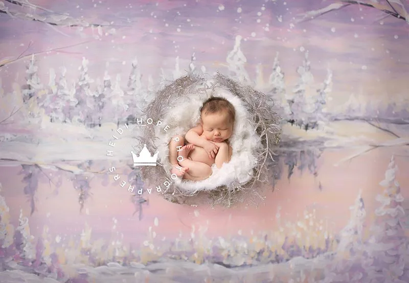 Новорожденный фон для фотографии Зимний снег фон для фотостудии дети портраты фон для фотостудии ребенок
