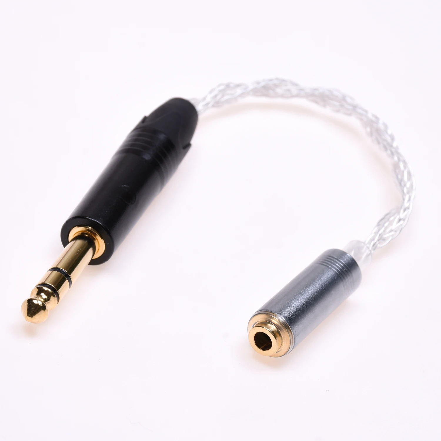 

4.4mm Adapter 16 Cores Silver Plated Cable 1/4 6.35mm Male to 4.4mm Female Audio Adapter for Sony NW-WM1Z 1A MDR-Z1R TA-ZH1ES PH