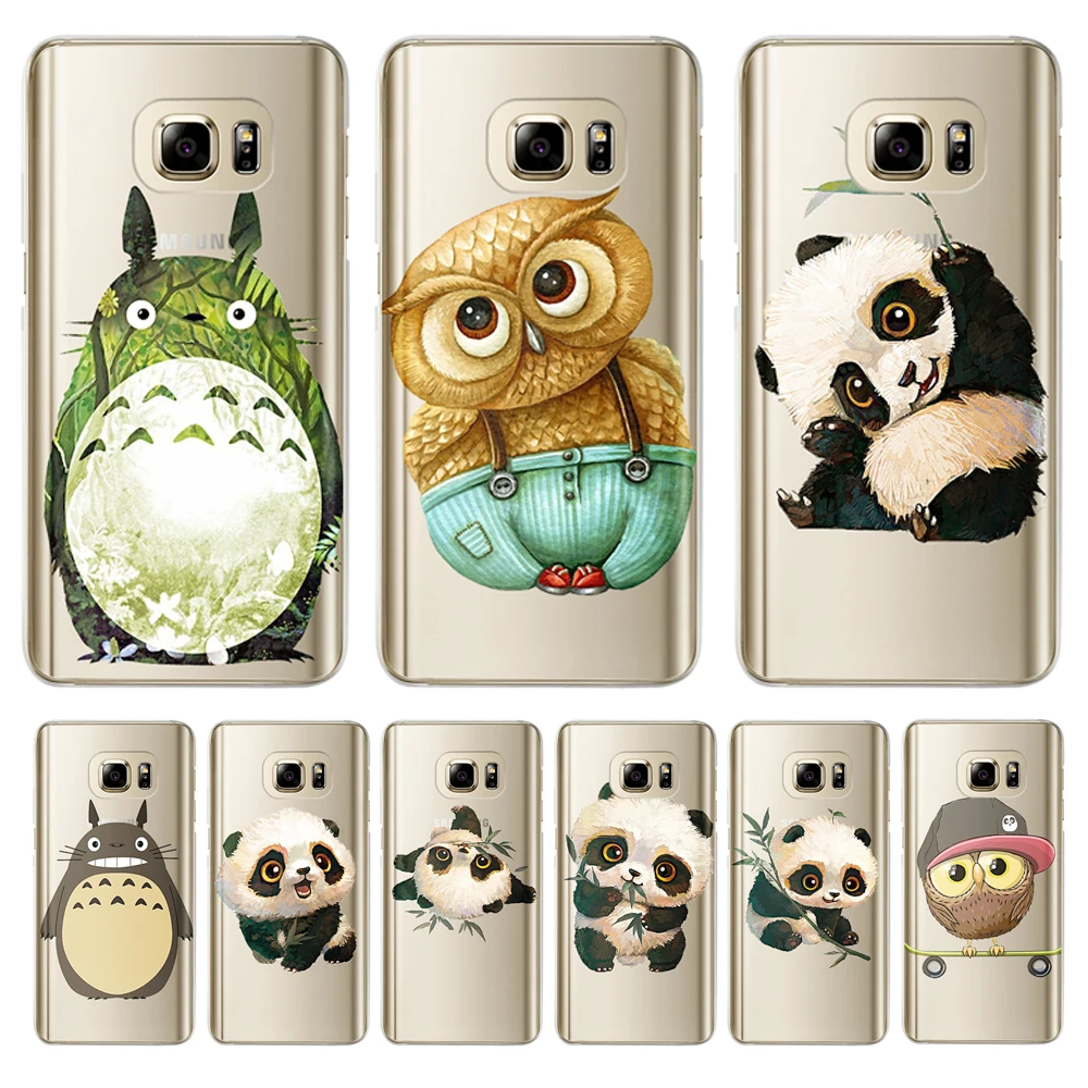 

Totoro Panda For Samsung Galaxy S6 S7 Edge S8 S9 S10 Plus Lite Note 8 9 10 M10 M20 M30 Plus pro phone Case Cover Coque funda