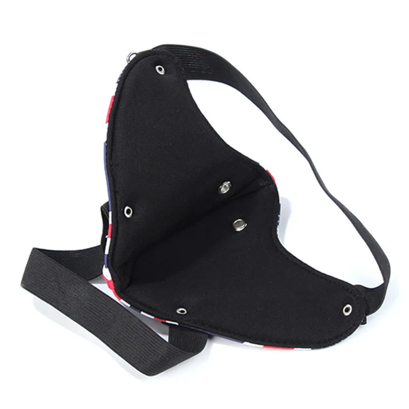 Модная мотоциклетная маска для лица из искусственной кожи полумаска в стиле панк