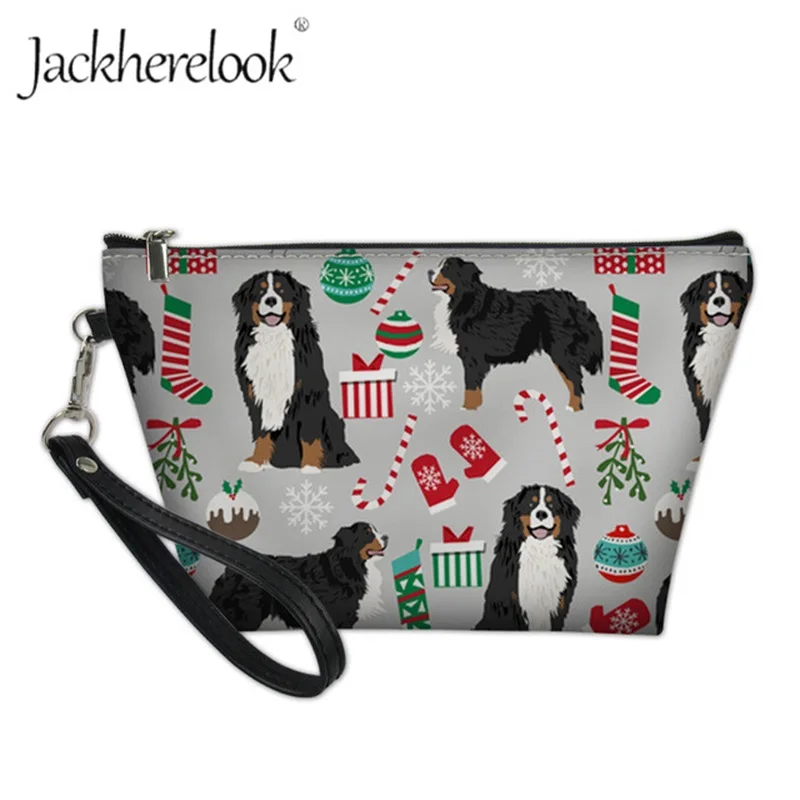 Jackherelook брендовая косметичка с рисунком, для женщин, косметичка, милый мультяшный органайзер для собак