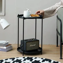 

Sofa Side Table Living Room Porta Corner Bedside Small Round Mascarilla Minimalist Iro 컵홀더 Cup Holder держатель для пульта