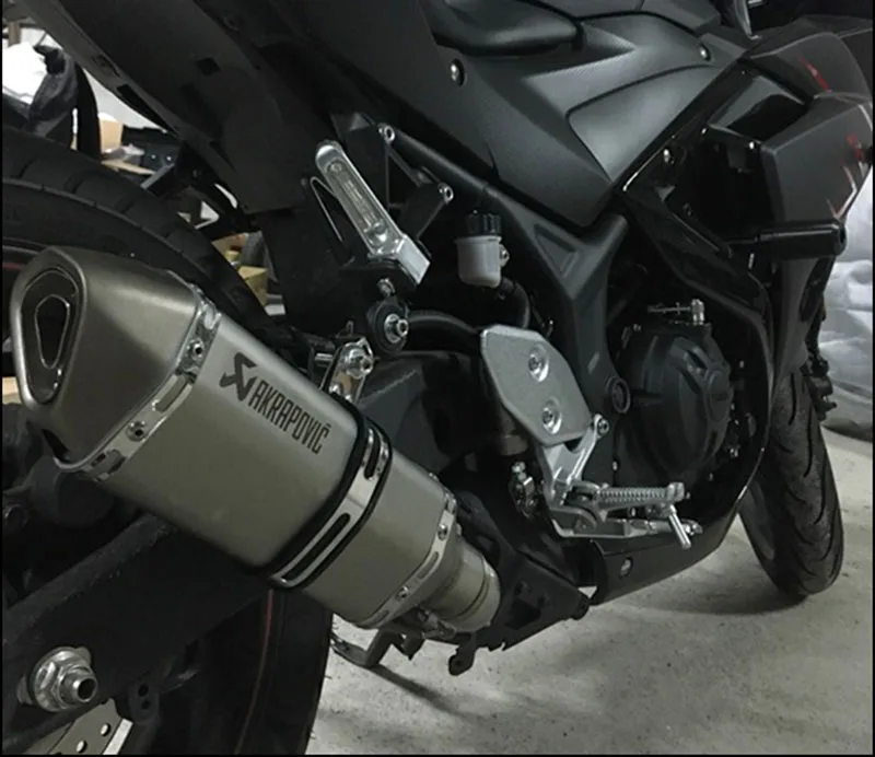 Универсальный 51 мм мотоцикл Akrapovic выхлопная труба с глушителем мото велосипедный горшок Escape для Yamaha Honda KTM Kawasaki Ducati Slip-on