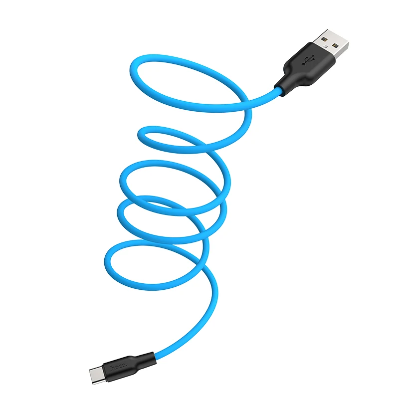 HOCO X21Plus, 28 шт./лот,, 1 м, мягкий силиконовый usb-кабель для iPhone, кабель типа C, микрокабель для samsung USB-C, провод для зарядки