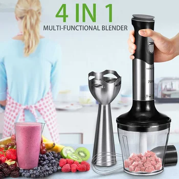 

700W Household Blenders Electric Handheld 4-in-1 Food juice-Maker Meat Grinder Egg-Beater Mixer 2 Speed Multi-functions Blenders