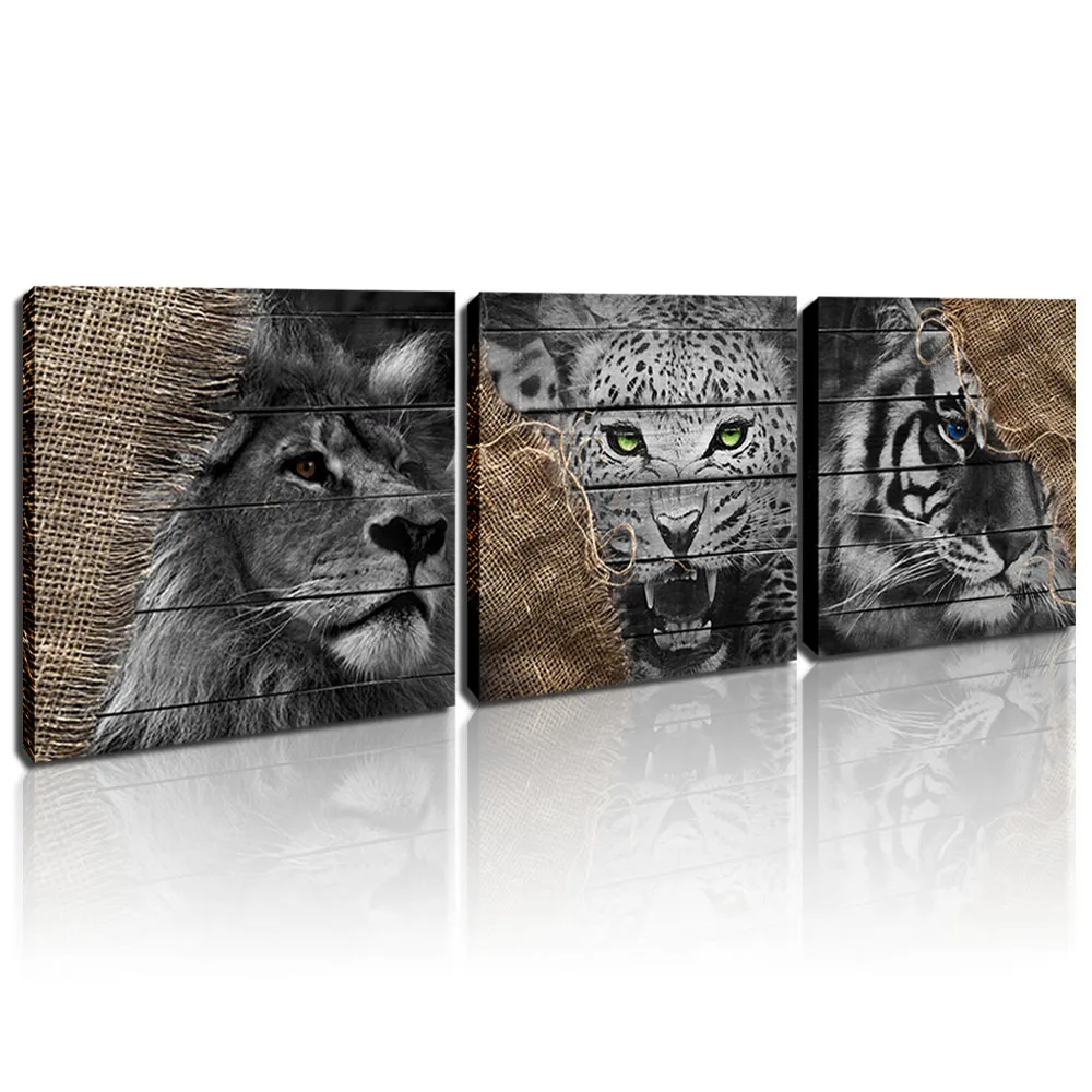 Картина 5d &quotсделай сам&quot с изображением животных черно-белая Домашняя