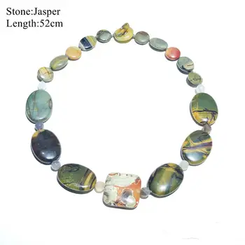 

LiiJi Unique Christmas Gift Necklace Jaspers Green color Necklace 52cm Only 1PCS each stock Jewelry for Women