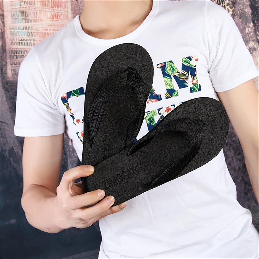Мужские модные шлепанцы; коллекция года; Летние Повседневные Дышащие пляжные шлепанцы въетнамки; Повседневная тканевая домашняя обувь для отдыха; сандалии;#1225
